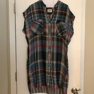 Holding Horses Plaid Shirtdress Sz M
